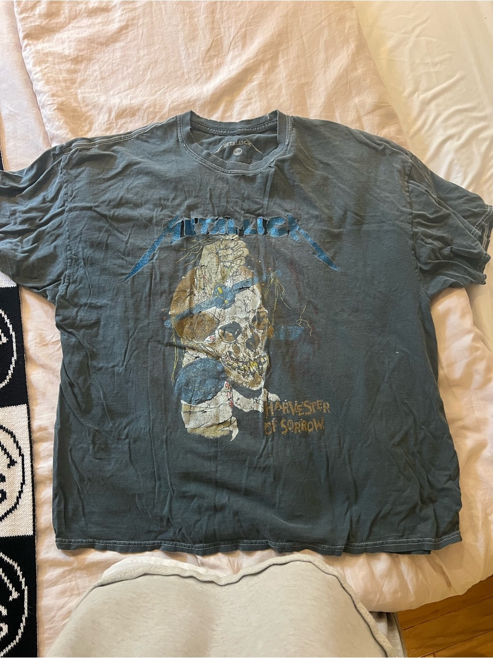 Urban Outfitters Black Graphic Skull Tee
